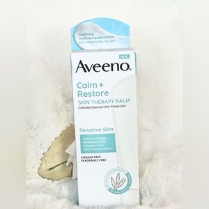 New w/tags AVEENO CALM+RESTORE SKIN THERAPY BALM STEROID FREE FOR SENSITIVE SKIN